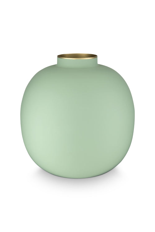 Pip Studio - Bloemenvaas - Groen - Metaal - 23cm - vtwonen shop