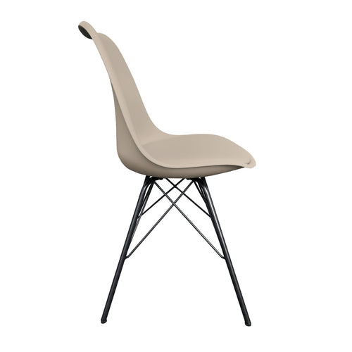 Kick kuipstoel Metal Luuk - Taupe