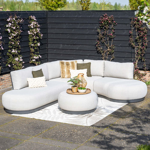 Garden Impressions Loungebank San Jose ronding rechts - valley sand