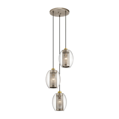 Elstead Kichler Asher Koepel Hanglamp Plafondlamp Antiek Pewter
