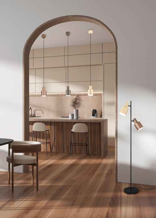 Trio Leuchten vloerlamp Agudo - 2 lichts - 25  x 161   cm - zwart