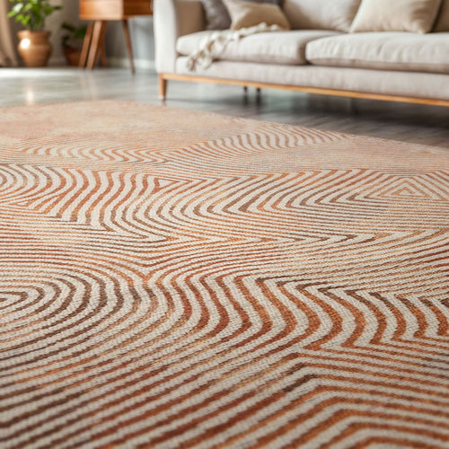 Louis De Poortere binnen & buiten machinewasbaar vloerkleed Meditation Coral van 70% gerecycled PET - rood - 170x235cm