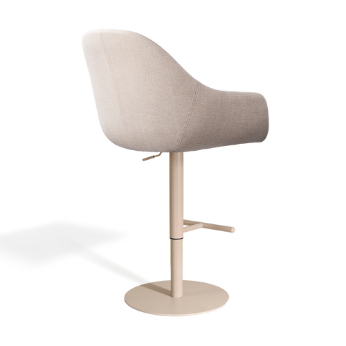 Nolon Niva-Mae tulp barkruk beige verstelbaar - beige poten