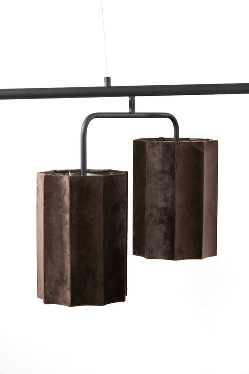 Light & Living hanglamp EDISA - bruin - 160x50x25cm