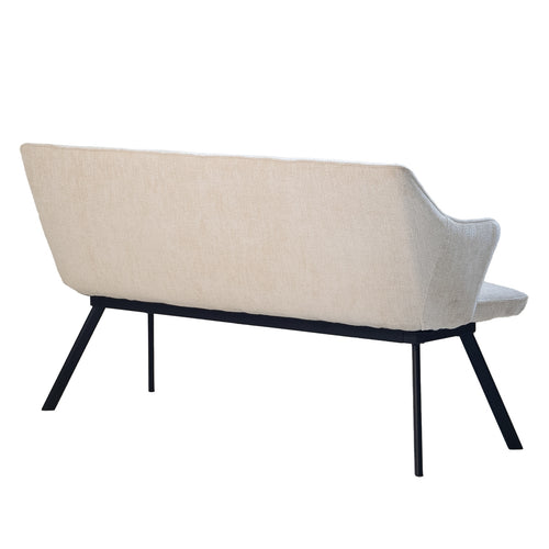 Giga Meubel Eetkamerbank Taylor - Beige Stof - 160x60x88cm - vtwonen shop