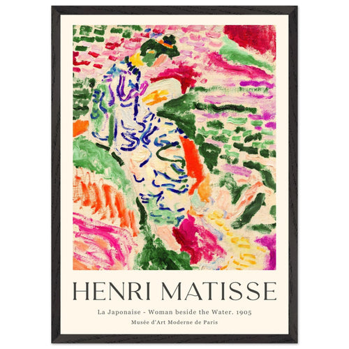 Artfulprints Poster met Lijst Matisse - La japonaise 1905   - 50x70 cm - Meerkleurig