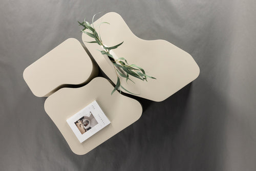 Rebellenclub Salontafel Sahale - 92 x 70 cm - Beige