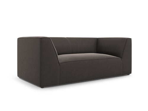 Micadoni Bank Ruby 2-zits, flueel, donkergrijs - 93x174x69cm