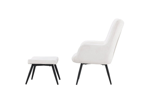 Rebellenclub Fauteuil Malo - Wit bouclé - vtwonen shop