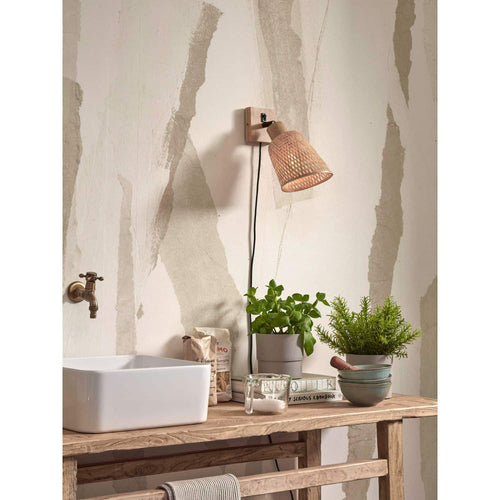 GOOD&MOJO wandlamp Java - bruin - Ø18cm - vtwonen shop