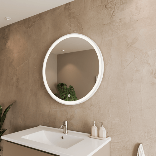 LOMAZOO badkamerspiegel Helsinki - met LED verlichting & spiegelverwarming - rond - 70 cm