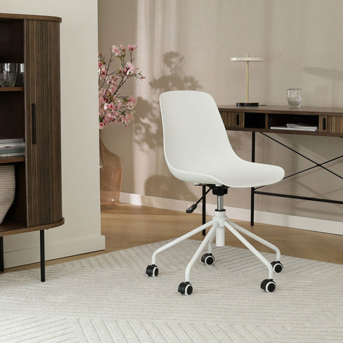 Nolon Nout-Pip Bureaustoel Wit - Kunststof - Wit Onderstel - vtwonen shop