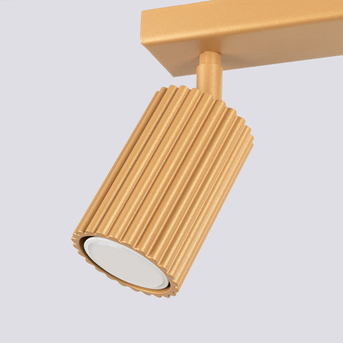 Sollux Lighting Plafondlamp KARBON 2 goud - 30x6,5x16,5cm