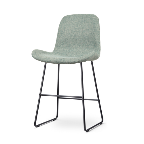 Nolon Nino-Fé Barkruk Zacht Groen - Zwart Onderstel - 65 cm