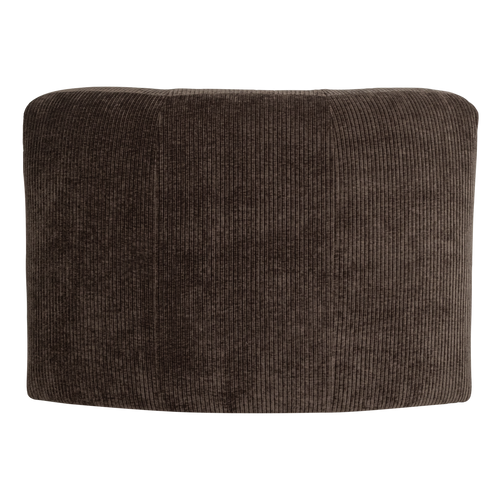 WOOOD eetbank hoek met rugleuning Mojo Base - Rib - Bruin - 83x80x80