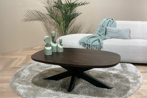 Livingfurn salontafel Jesper - 120cm - mangohout - bruin - vtwonen shop