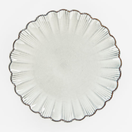 Mica Decorations Corfu Dinerbord - H3 x Ø27 cm - Keramiek - Grijs - vtwonen shop