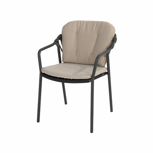 Taste by 4 Seasons stapelbare tuinstoel Manitoba antraciet