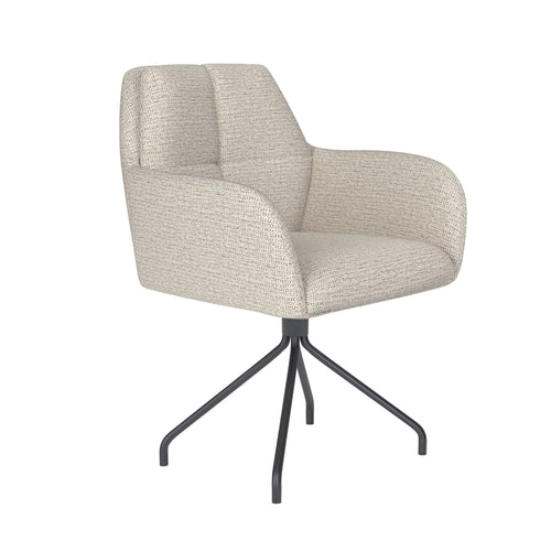 Housecraft Living Pete Eetkamerstoel Draaibaar Metaal Spider Off-White - Beige