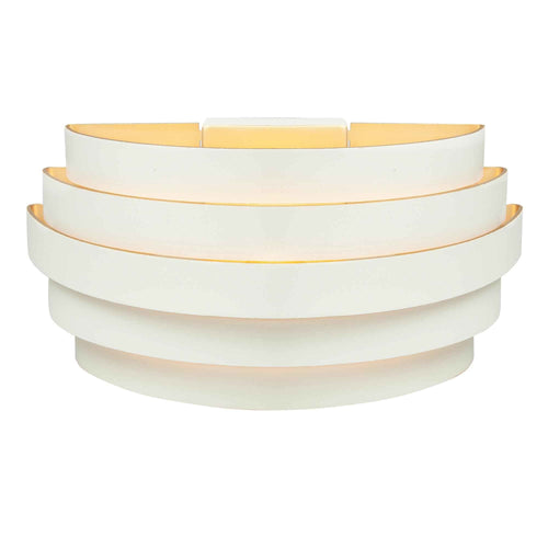 Highlight wandlamp Scudo - 1 lichts - 12.5  x 12.5   cm - wit goud - vtwonen shop