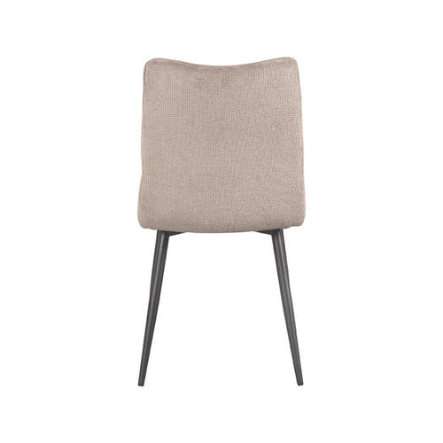 LABEL51 Eetkamerstoel Riv - Grijs - Zithoogte 46cm - Set van 2
