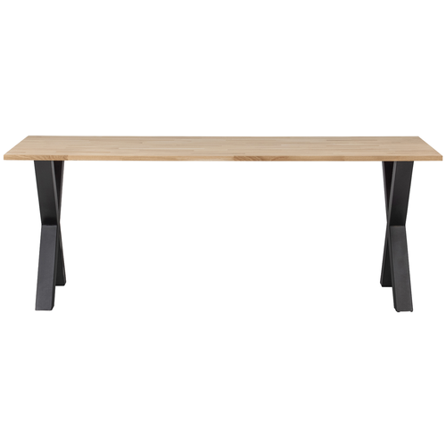 WOOOD tafel met alkmaar poot Tablo - Eiken - 75x220x90 - vtwonen shop