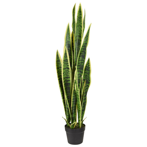 Maxifleur Sanseveria kunstplant 110cm - bont