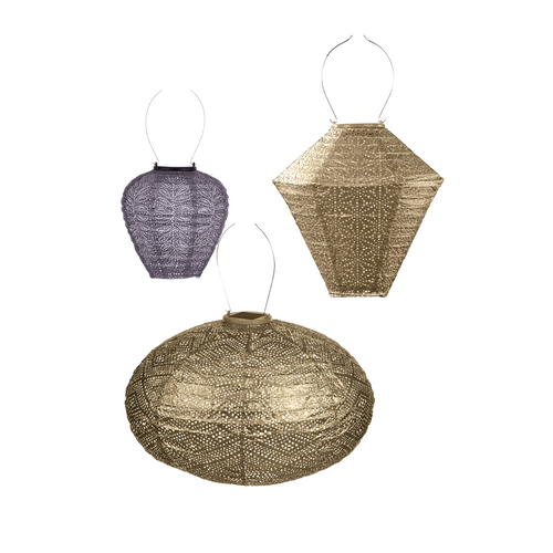 Lumiz solar lampion - londen set - 3 stuks