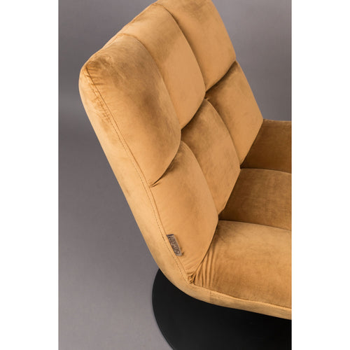 Dutchbone Bar Fauteuil Velours Goud Bruin