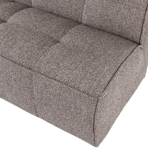 vtwonen Eetbankje Met Rugleuning 164cm Cluster - Bouclé - Middenbruin - 86x164x75