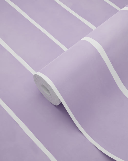 ESTAhome behang strepen lila paars en wit - 50 x 900 cm - 131310 - vtwonen shop