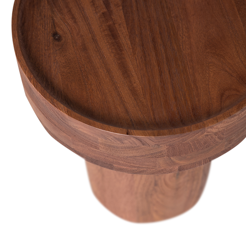 WOOOD bijzettafel Dara - Mangohout - Bruin - 50x40x40