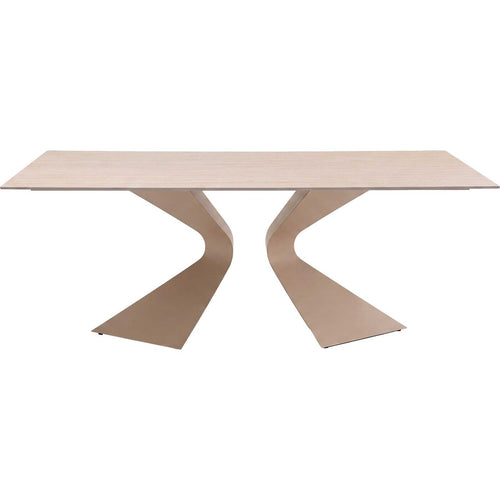 Kare Design Eettafel Gloria Travertino 200x100cm macchiato