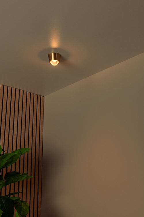 Lucide plafonnière RIGON - Geïntegreerde LED - Mat Goud / Messing - vtwonen shop