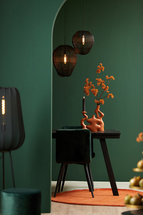Light & Living vloerlamp PLUMERIA  - 42x42x132cm - zwart