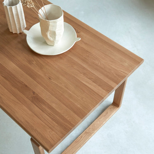 Tikamoon Massief eiken tafel voor 6/8 personen - Naturel - vtwonen shop