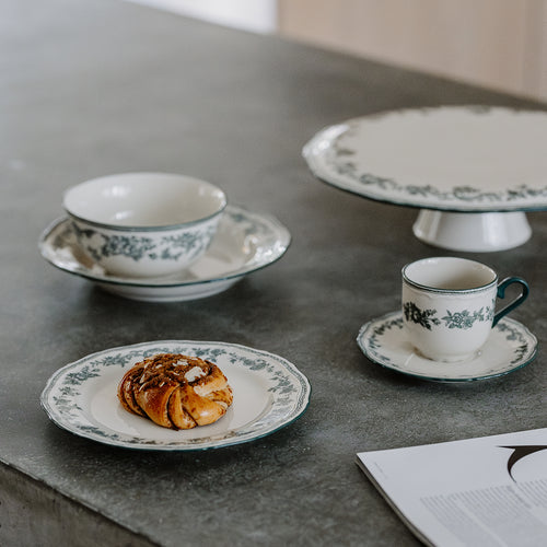 S|P Collection - Plat bord 21,5cm green Cyril - Set van 4