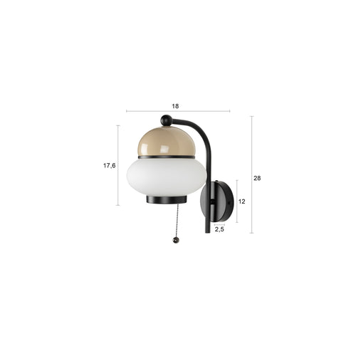 Zuiver Bumble Wandlamp Beige