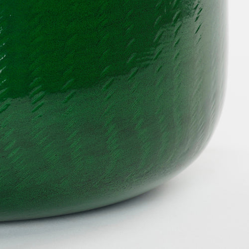 Mica Decorations Benson Bloempot - H24 x Ø26 cm - Metaal - Donkergroen - vtwonen shop