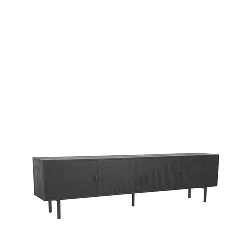 LABEL51 Tv-meubel Cotia - Zwart Mangohout - 220x40x60cm