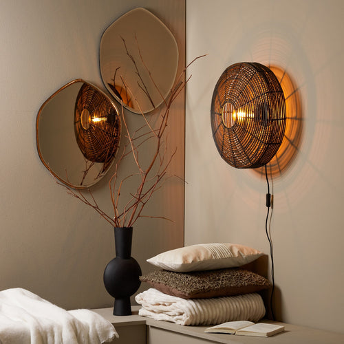 Light & Living wandlamp Mataka - bruin - Ø51cm - vtwonen shop
