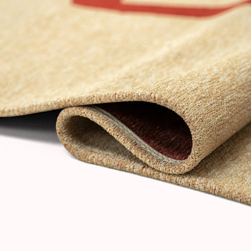 Louis De Poortere binnen & buiten machinewasbaar vloerkleed Craft Ribbon van 70% gerecycled PET - rood - 170x235cm