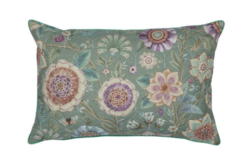 Pip Studio decoratiekussen Viva Las Flores Quilted - 45x70 cm - groen
