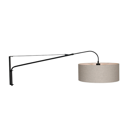 Steinhauer wandlamp elegant - 1 lichts - 120x 56 cm - zwart grijs