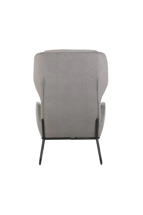 FurniLux Fauteuil Jay Licht Grijs - Van collectie – Moderne Elegantie en Comfort - kunstleer - 65 x 69 x 110cm - vtwonen shop