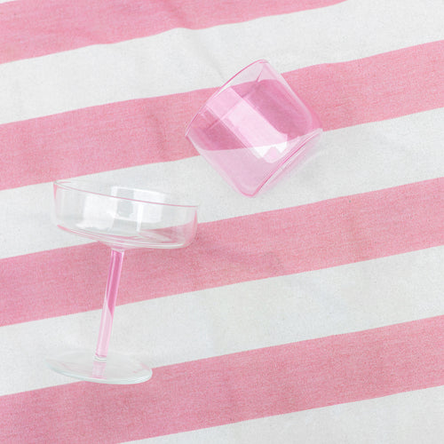 Ona - Champagneglas 20cl coupe roze Fizz - Set van 2