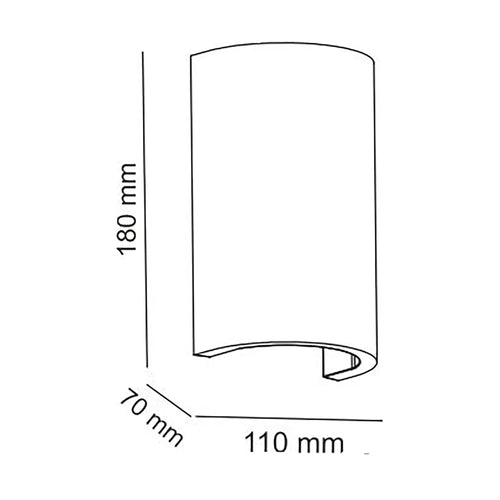 Artdelight wandlamp Nantes - 2 lichts - 7  x 18   cm - wit - vtwonen shop