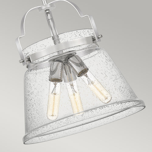 Elstead Quoizel Wimberley Koepel Hanglamp Plafondlamp Gepolijst Chroom