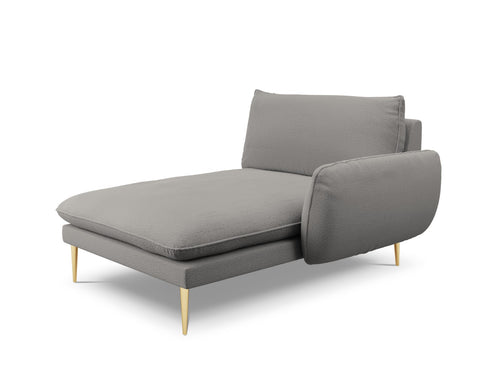 Cosmopolitan Design rechter chaise longue Vienna boucle, grijs - 170x110x95cm