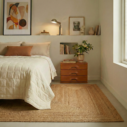 Mrcarpet Jute Vloerkleed Rechthoek naturel 300 x 400cm